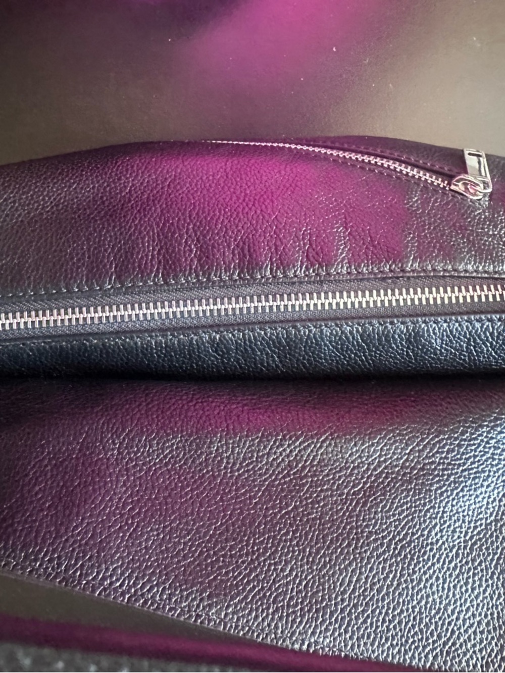 Walter Baker Black Asymmetrical Zip Shoulder Bag - Picture 4 of 9
